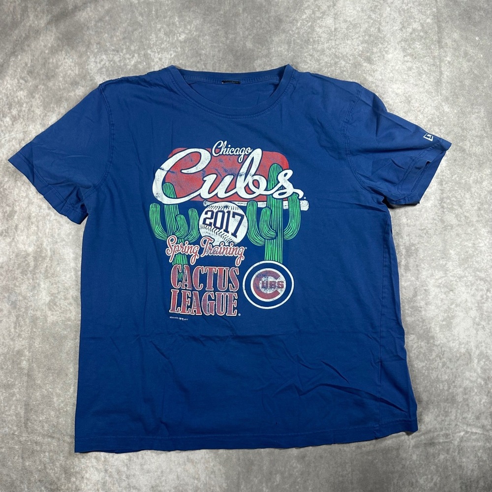 New Era Chicago Cubs 2017 Spring Training Cactus League Blue T-Shirt Mens L